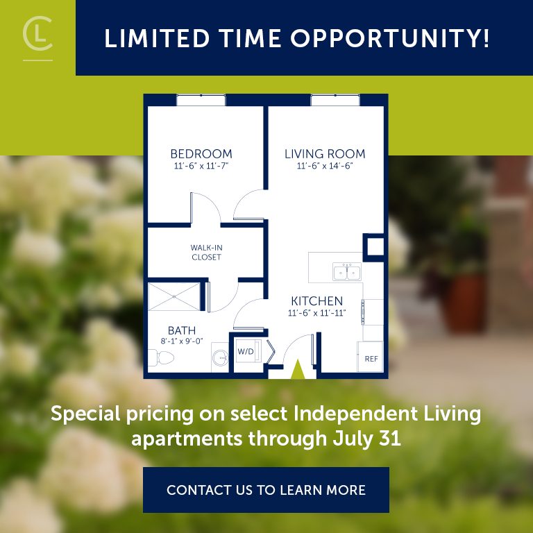 Independent Living Apartment Incentive Promotion